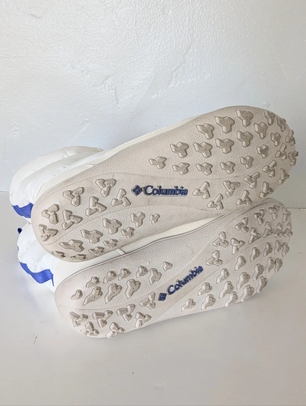 Columbia Minx Shorty Omni-Heat Waterproof Boots - White/Blue - Size 8